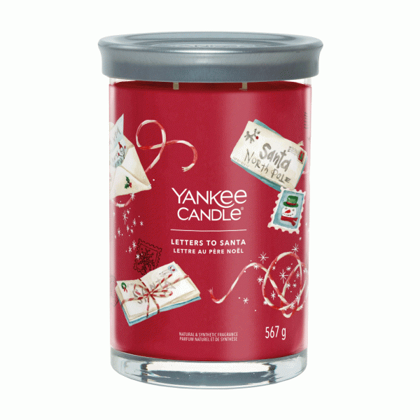 YANKEE CANDLE LETTERS TO SANTA SIGNATURE 2-WICK LARGE TUMBLER