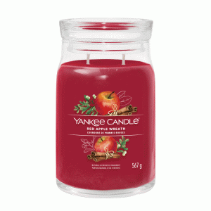 YANKEE CANDLE RED APPLE WREATH SIGNATURE 2-WICK LARGE JAR