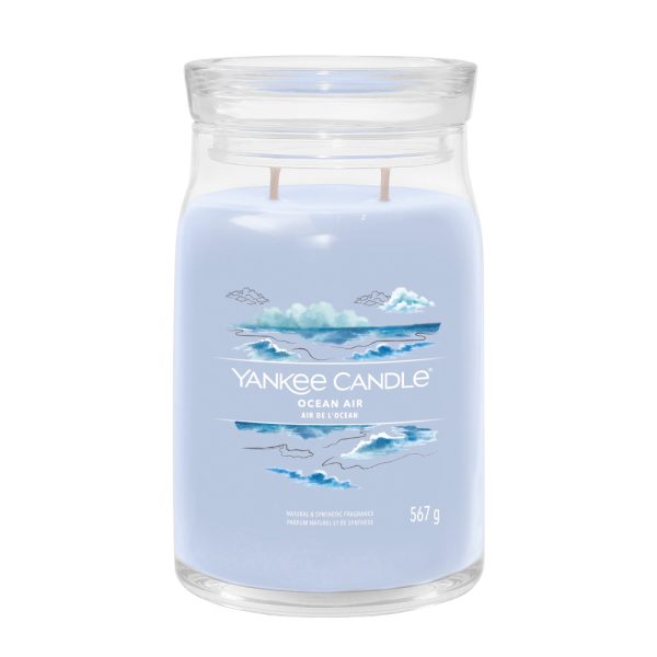 YANKEE CANDLE OCEAN AIR SIGNATURE 2-WICK LARGE JAR