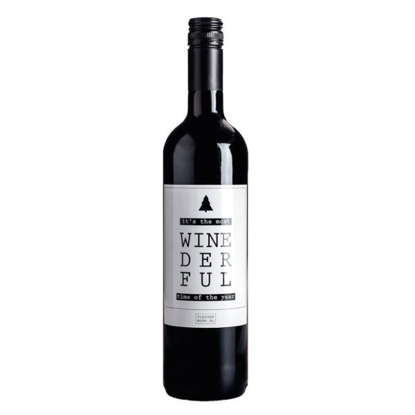 FLESSENWERK - FLES WIJN - ITS THE MOST WINE-DERFUL TIME OF THE YEAR - CABERNET SAUVIGNON 750 ML