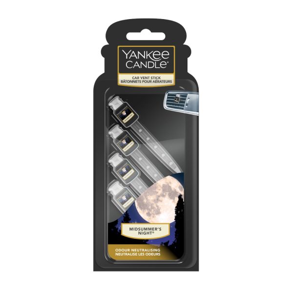 YANKEE CANDLE MIDSUMMERS NIGHT CAR VENT STICKS