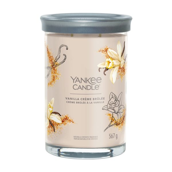 YANKEE CANDLE VANILLA CREME BRULEE SIGNATURE 2-WICK LARGE TUMBLER
