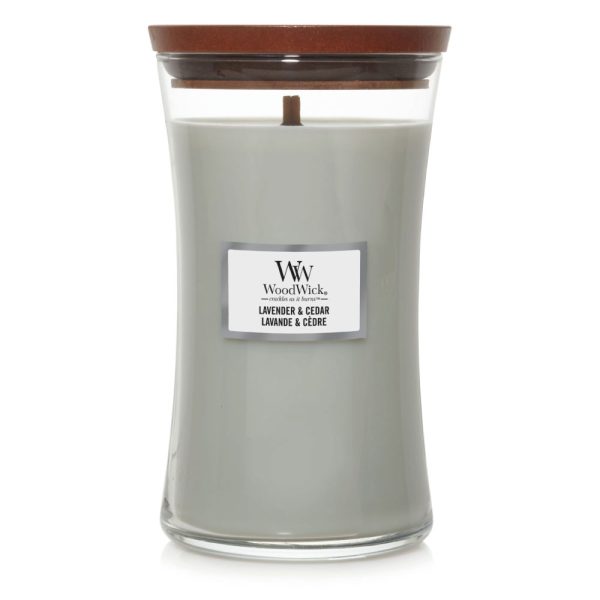 WOODWICK LAVENDER & CEDAR LARGE CANDLE