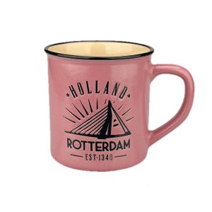 ROTTERDAM BEKER CAMPMUG ROZE