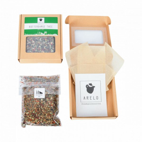 ARELO - LOSSE THEE - ROTTERDAMSE THEE - NATTE T - DOOSJE 50 GRAM