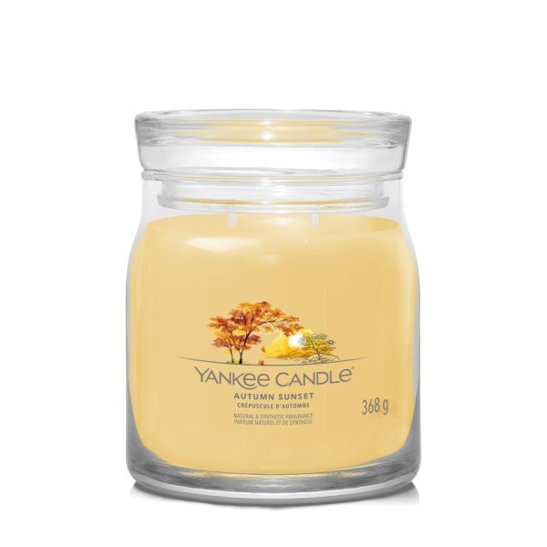 YANKEE CANDLE AUTUMN SUNSET SIGNATURE 2-WICK MEDIUM JAR