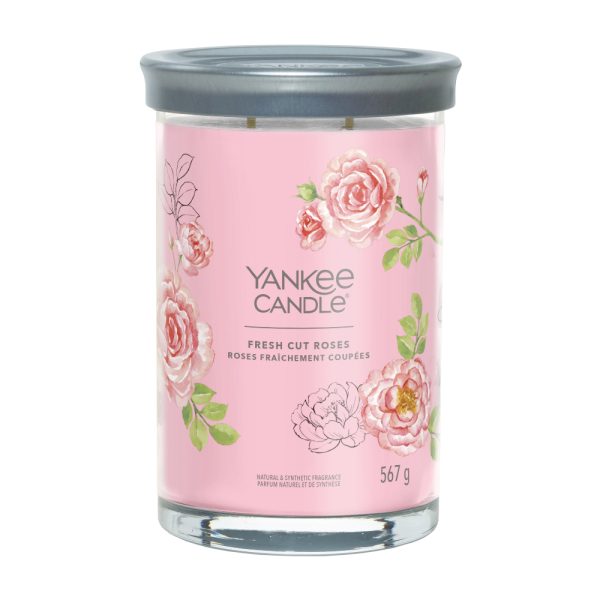 YANKEE CANDLE FRESH CUT ROSES SIGNATURE 2-WICK LARGE TUMBLER