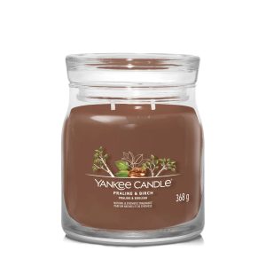 YANKEE CANDLE PRALINE & BIRCH SIGNATURE 2-WICK MEDIUM JAR