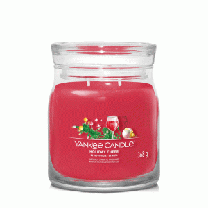 YANKEE CANDLE HOLIDAY CHEER SIGNATURE 2-WICK MEDIUM JAR