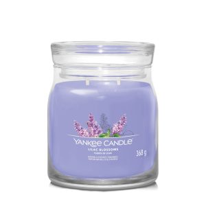 YANKEE CANDLE LILAC BLOSSOMS SIGNATURE 2-WICK MEDIUM JAR