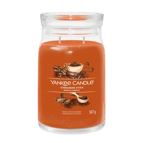 YANKEE CANDLE CINNAMON STICK SIGNATURE 2-WICK LARGE JAR