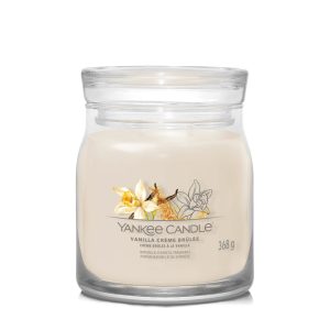 YANKEE CANDLE VANILLA CREME BRULEE SIGNATURE 2-WICK MEDIUM JAR