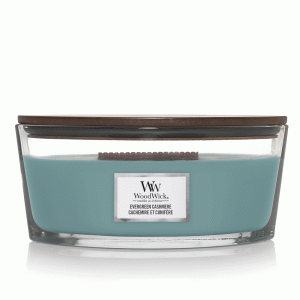 WOODWICK EVERGREEN CASHMERE ELLIPSE CANDLE