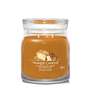 YANKEE CANDLE SPICED BANANA BREAD SIGNATURE 2-WICK MEDIUM JAR