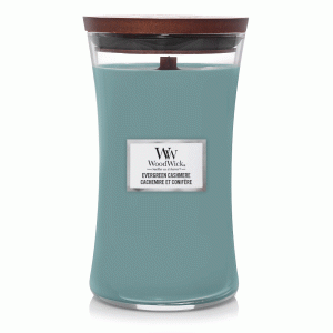 WOODWICK EVERGREEN CASHMERE LARGE CANDLE