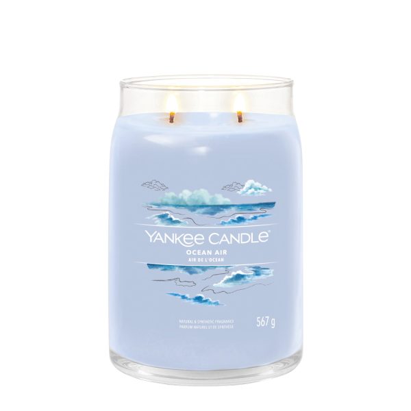 YANKEE CANDLE OCEAN AIR SIGNATURE 2-WICK LARGE JAR