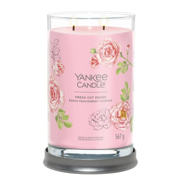 YANKEE CANDLE FRESH CUT ROSES SIGNATURE 2-WICK LARGE TUMBLER