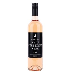 FLESSENWERK - FLES WIJN - DO THEY KNOW ITS CHRISTMAS WINE AT ALL - ROSE 750 ML