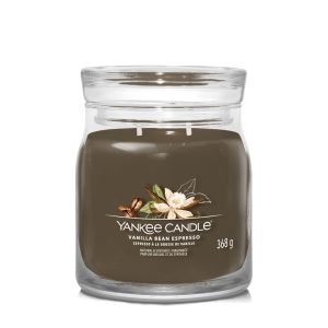 YANKEE CANDLE VANILLA BEAN ESPRESSO SIGNATURE 2-WICK MEDIUM JAR