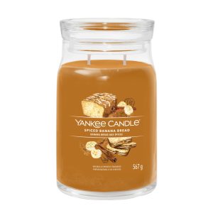 YANKEE CANDLE SPICED BANANA BREAD SIGNATURE 2-WICK LARGE JAR