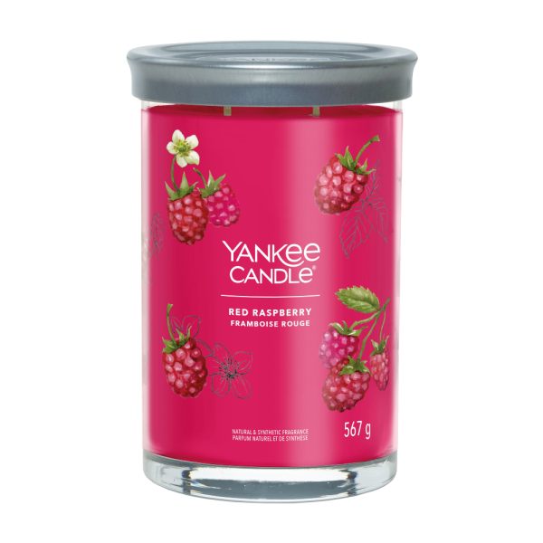 YANKEE CANDLE RED RASPBERRY SIGNATURE 2-WICK LARGE TUMBLER