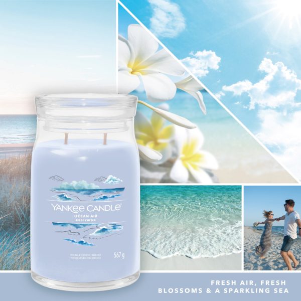 YANKEE CANDLE OCEAN AIR SIGNATURE 2-WICK LARGE JAR