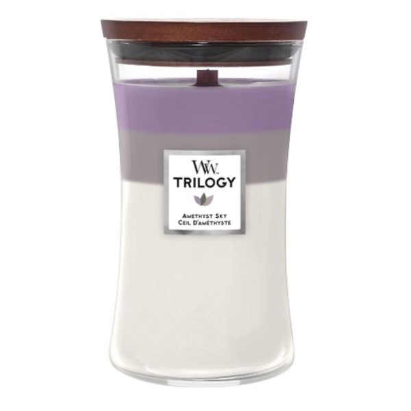 WOODWICK AMETHYST SKY LARGE CANDLE TRILOGY