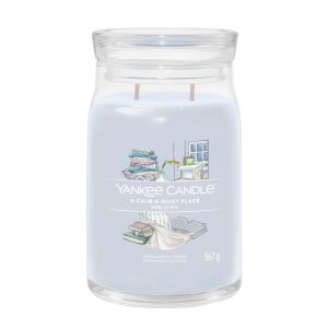 YANKEE CANDLE A CALM & QUIET PLACE SIGNATURE 2-WICK LARGE JAR