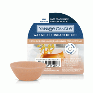 YANKEE CANDLE PUMPKIN MAPLE CREME CARAMEL WAX MELT