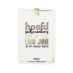 100% LEUK - GEURZAKJE - HOOFD SCHOUDERS KNIE EN TEEN