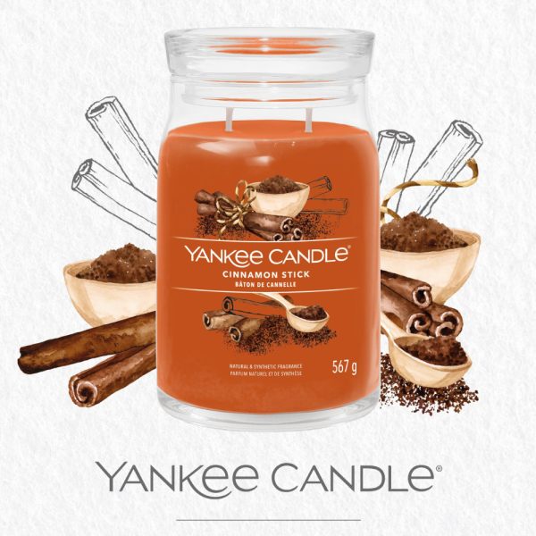 YANKEE CANDLE CINNAMON STICK SIGNATURE 2-WICK LARGE JAR