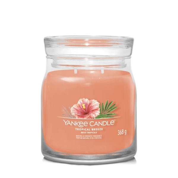 YANKEE CANDLE TROPICAL BREEZE SIGNATURE 2-WICK MEDIUM JAR