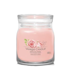 YANKEE CANDLE FRESH CUT ROSES SIGNATURE 2-WICK MEDIUM JAR