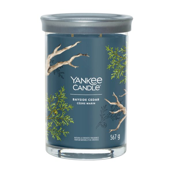 YANKEE CANDLE BAYSIDE CEDAR SIGNATURE 2-WICK LARGE TUMBLER