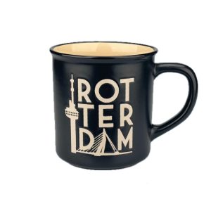 ROTTERDAM BEKER CAMPMUG ZWART