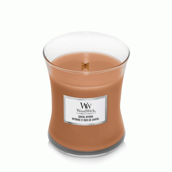 WOODWICK SANTAL MYRRH MEDIUM CANDLE