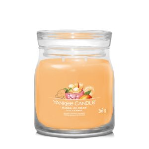 YANKEE CANDLE MANGO ICE CREAM SIGNATURE 2-WICK MEDIUM JAR