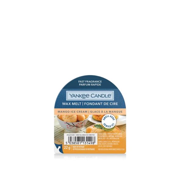 YANKEE CANDLE MANGO ICE CREAM WAX MELT