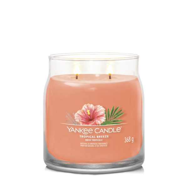 YANKEE CANDLE TROPICAL BREEZE SIGNATURE 2-WICK MEDIUM JAR