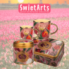 HOLLAND DRINKFLES - PRETTY TULIPS - ROZE