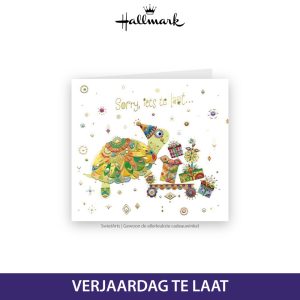 HALLMARK WENSKAART TURNOWSKY 50 - VERJAARDAG TE LAAT