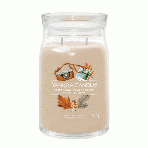 YANKEE CANDLE AFTERNOON SCRAPBOOKING SIGNATURE 2-WICK LARGE JAR