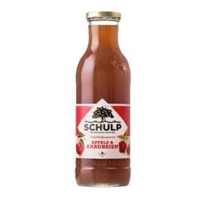 SCHULP - VERSE APPEL- & AARDBEIENSAP 750ML