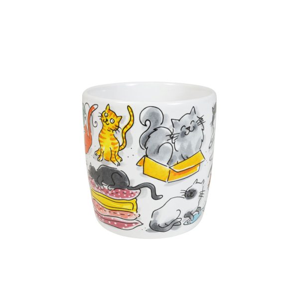 BLOND AMSTERDAM CAPPUCCINO BEKER 0.5L CAT LOVER