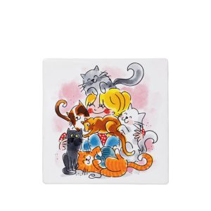 BLOND AMSTERDAM TEGEL 13X13CM CAT LOVER