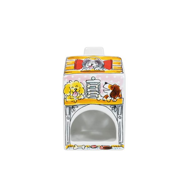 BLOND AMSTERDAM LICHTHUISJE 8CM X 8CM X 14CM DOG LOVER